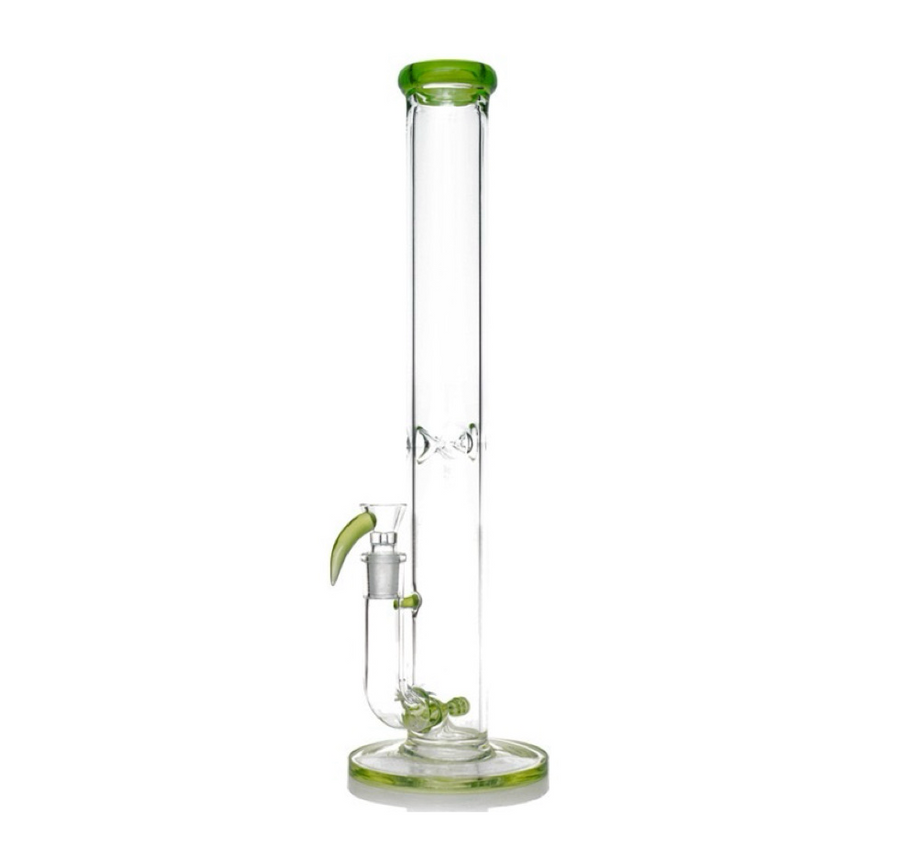 18" Double Inline Straight Tube Bong