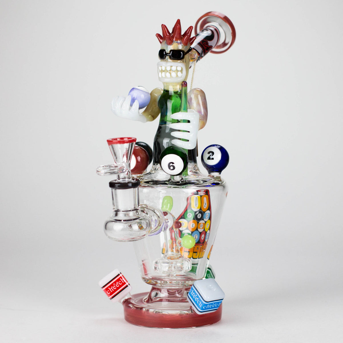 CHEECH GLASS | 11.5" POOL HALL BLAZY BUDDY BONG