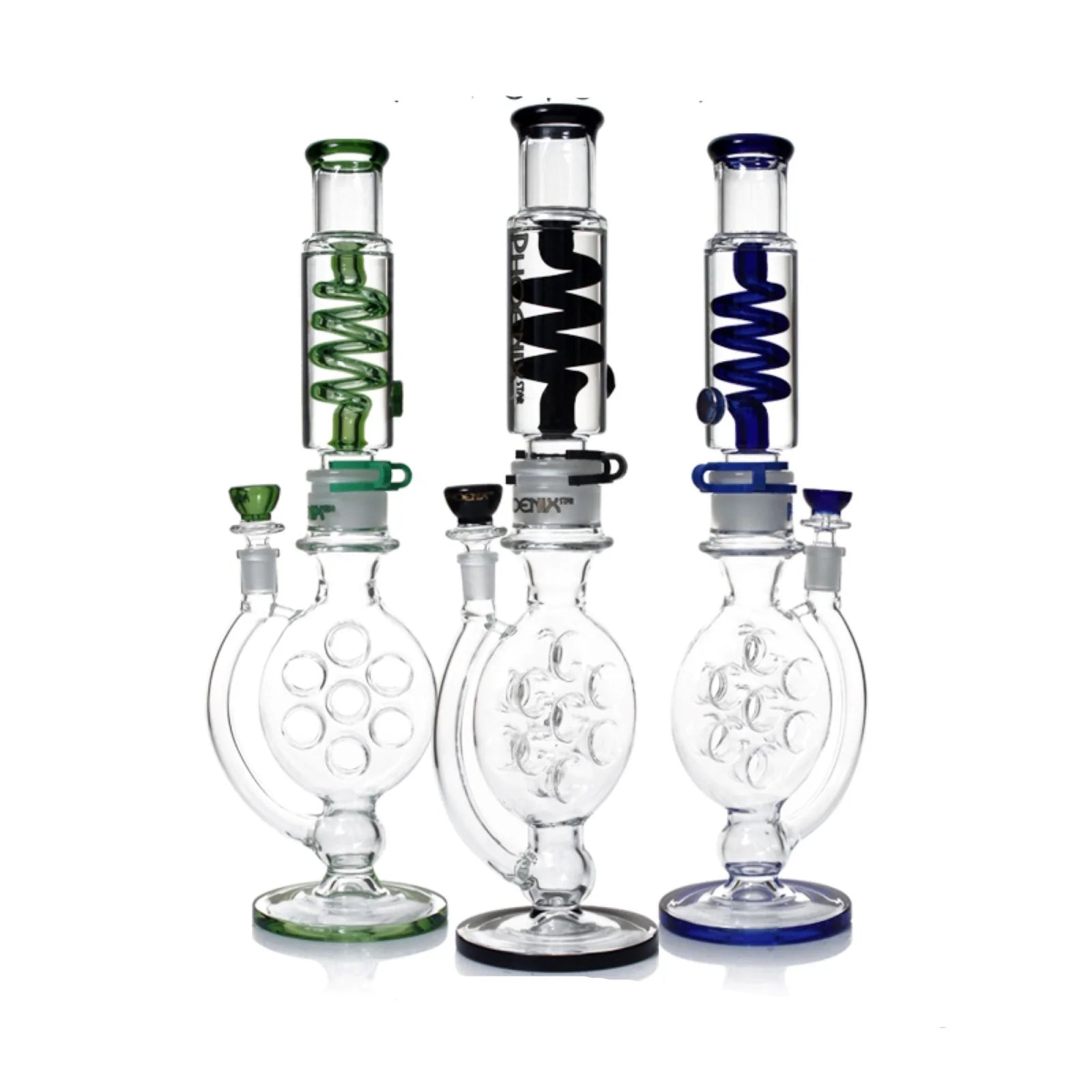 18" Freezable Bong Swiss Perc