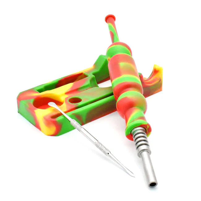 8" Silicone Nectar Collector with Tray