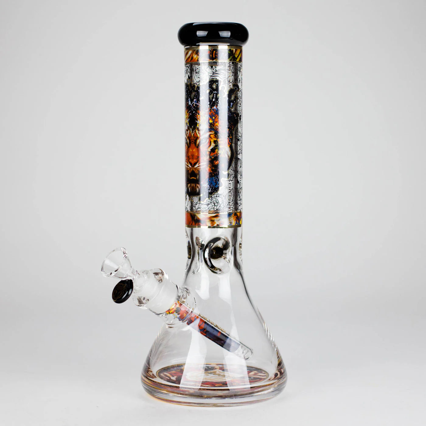 Cheech | 13″ Tiger Decal Beaker Bong