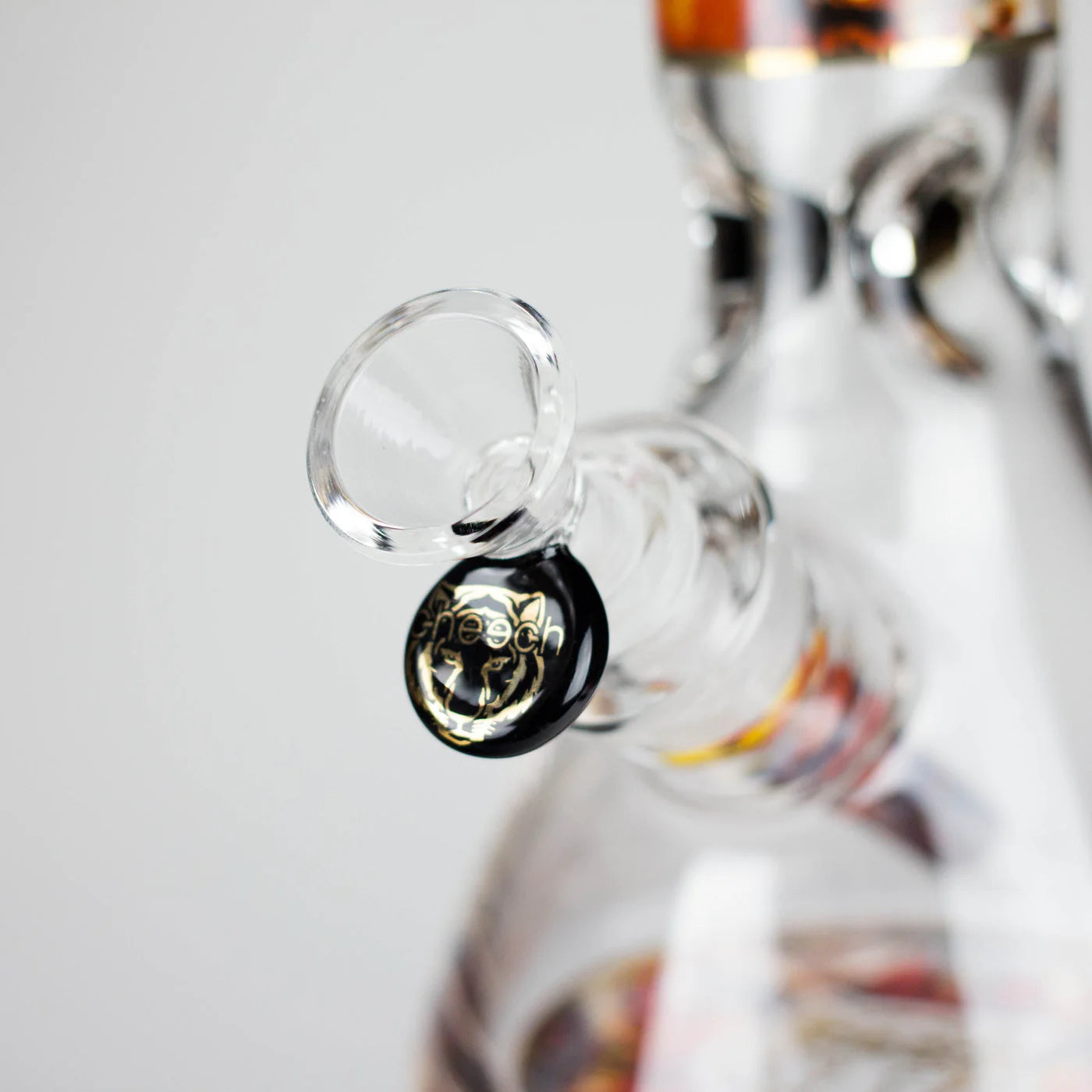 Cheech | 13″ Tiger Decal Beaker Bong