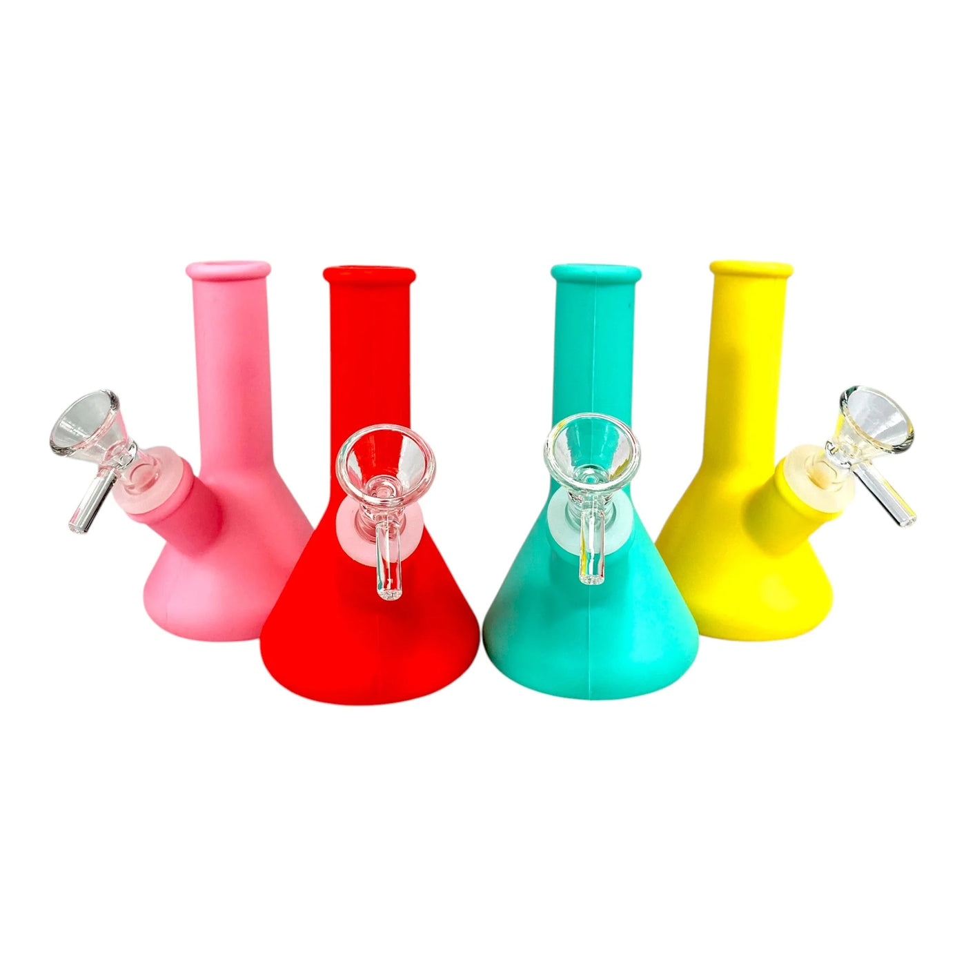 Lit Silicone 5" Beaker Water Pipe