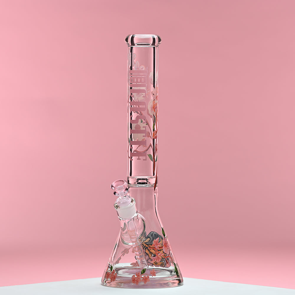 16"Cherry Blossom Beaker Bong 9mm