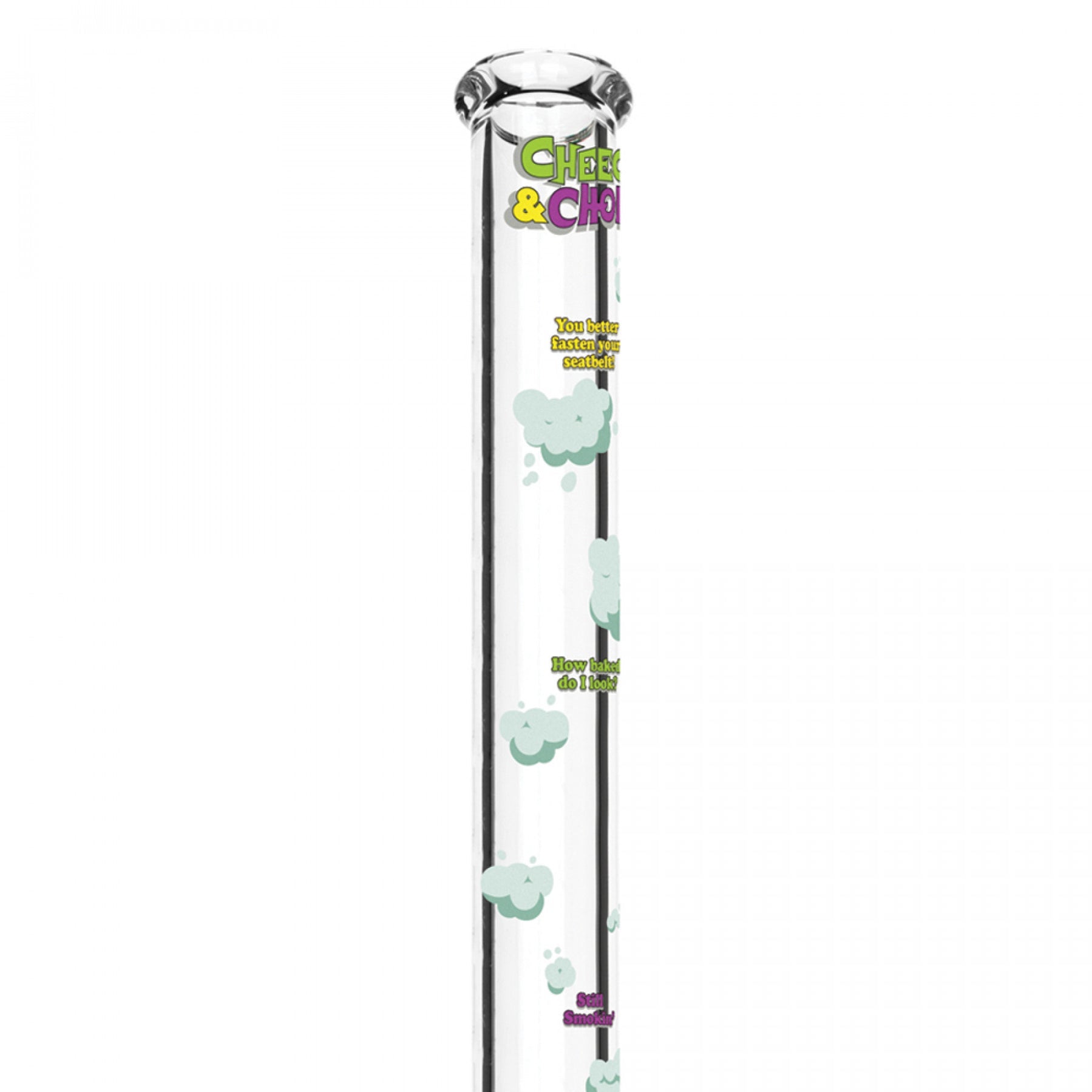 Cheech & Chong Glass 48" Tall How High Are You Water Pipe