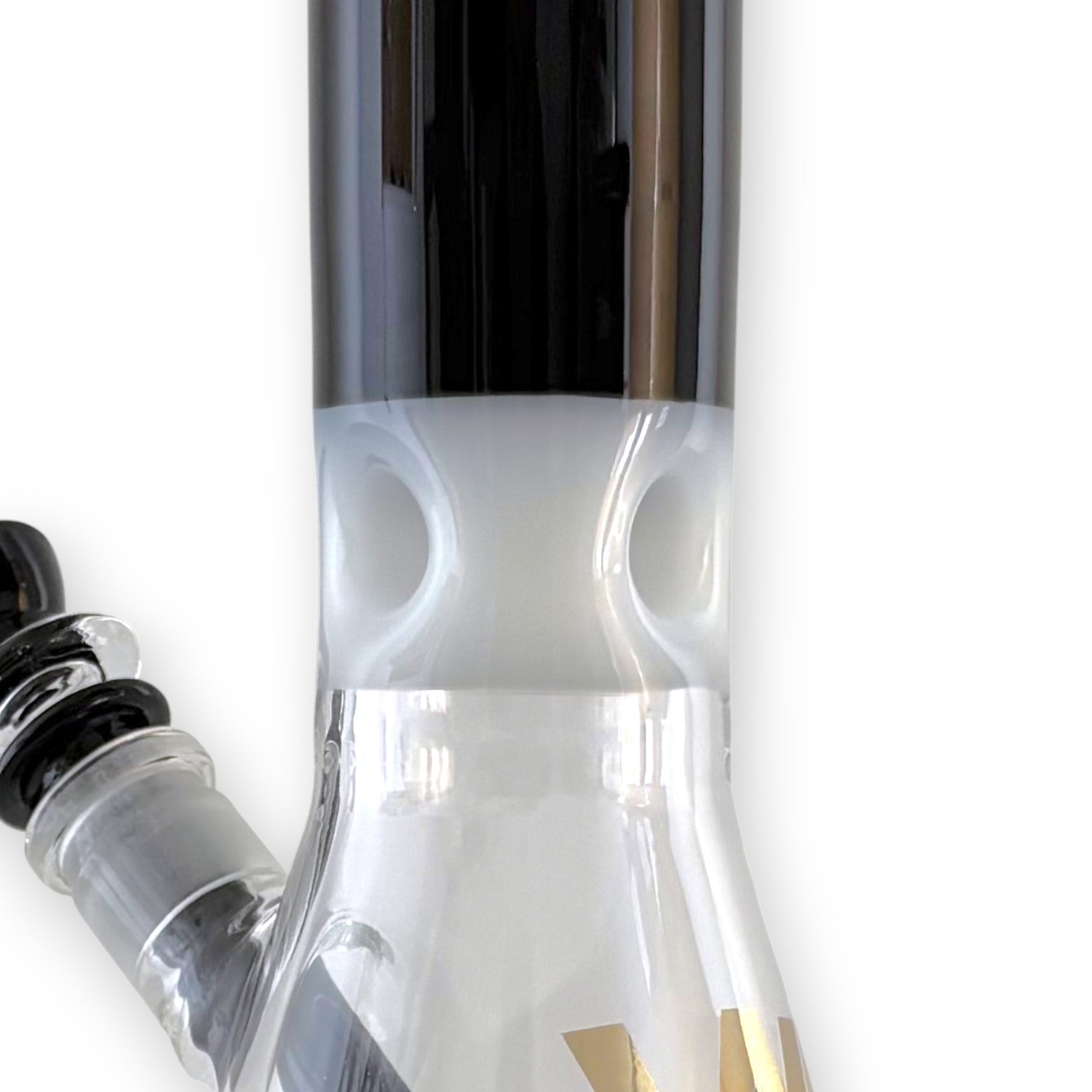 16" Heavy-Duty 7MM Beaker Water Pipe – Extra Thick Base-Black