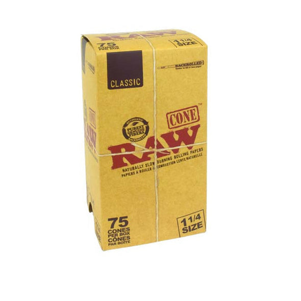 RAW Natural Cones 1¼ – 75/PACK