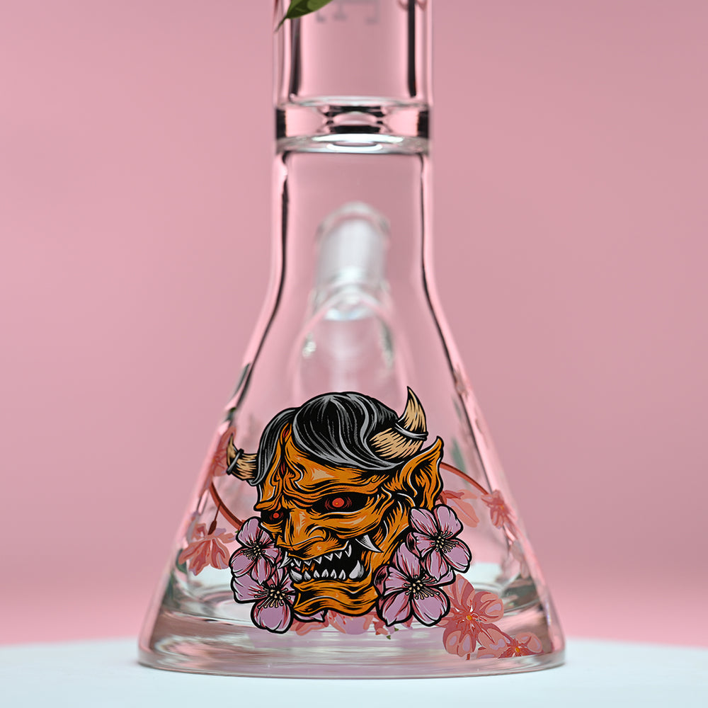 16"Cherry Blossom Beaker Bong 9mm