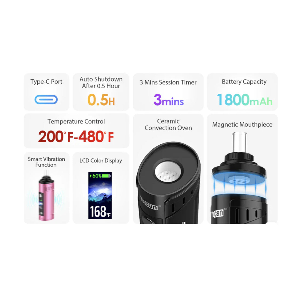 Yocan Hit 2 Dry Herb Vaporizer