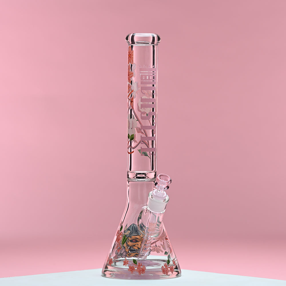 16"Cherry Blossom Beaker Bong 9mm