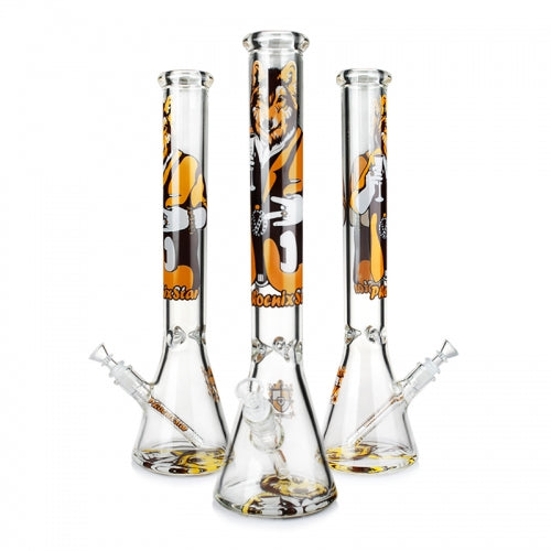 18" Wolf Decals Beaker Bong