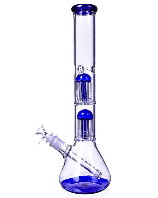 16" BONG WITH 8 ARM TWO CHAMBER PERC