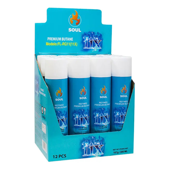 Soul 11x Refined Premium Butane 300ml - 12pack