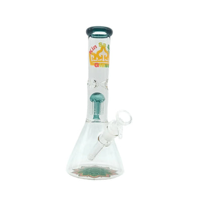 10 INCH 14 MM KIN SA SHA BEAKER BONG WITH MATCHING COLORED PERC