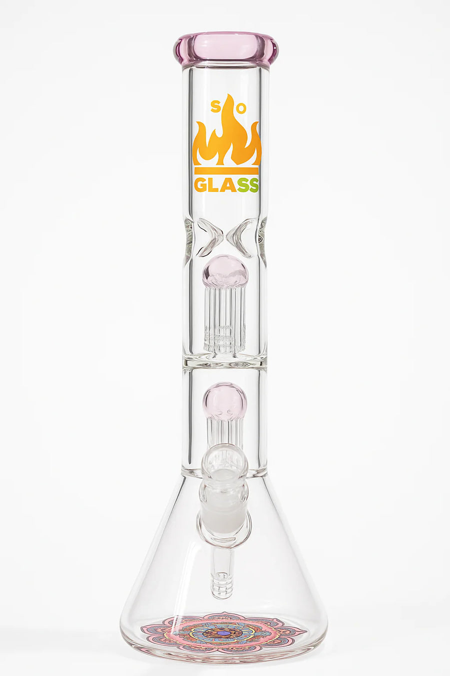 Double Perc KIN SA SHA BEAKER BONG 14 MM