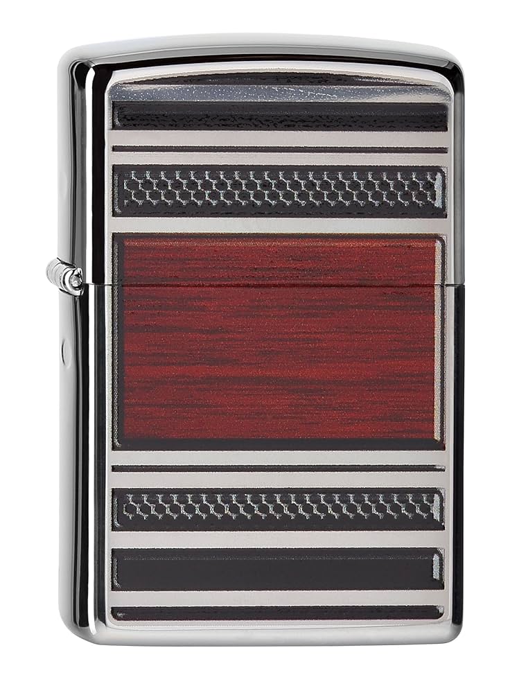 Zippo Silver & Brown Lighter