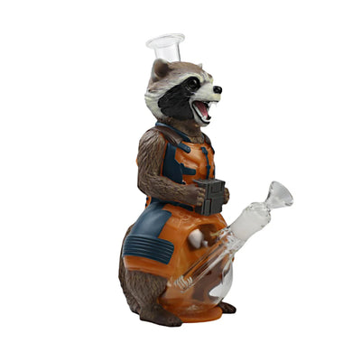 10.3″ PVC Rocket Raccoon Water Pipe Bong