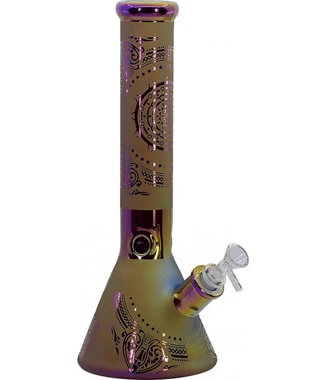 14" Glass Bong Ornament Rainbow