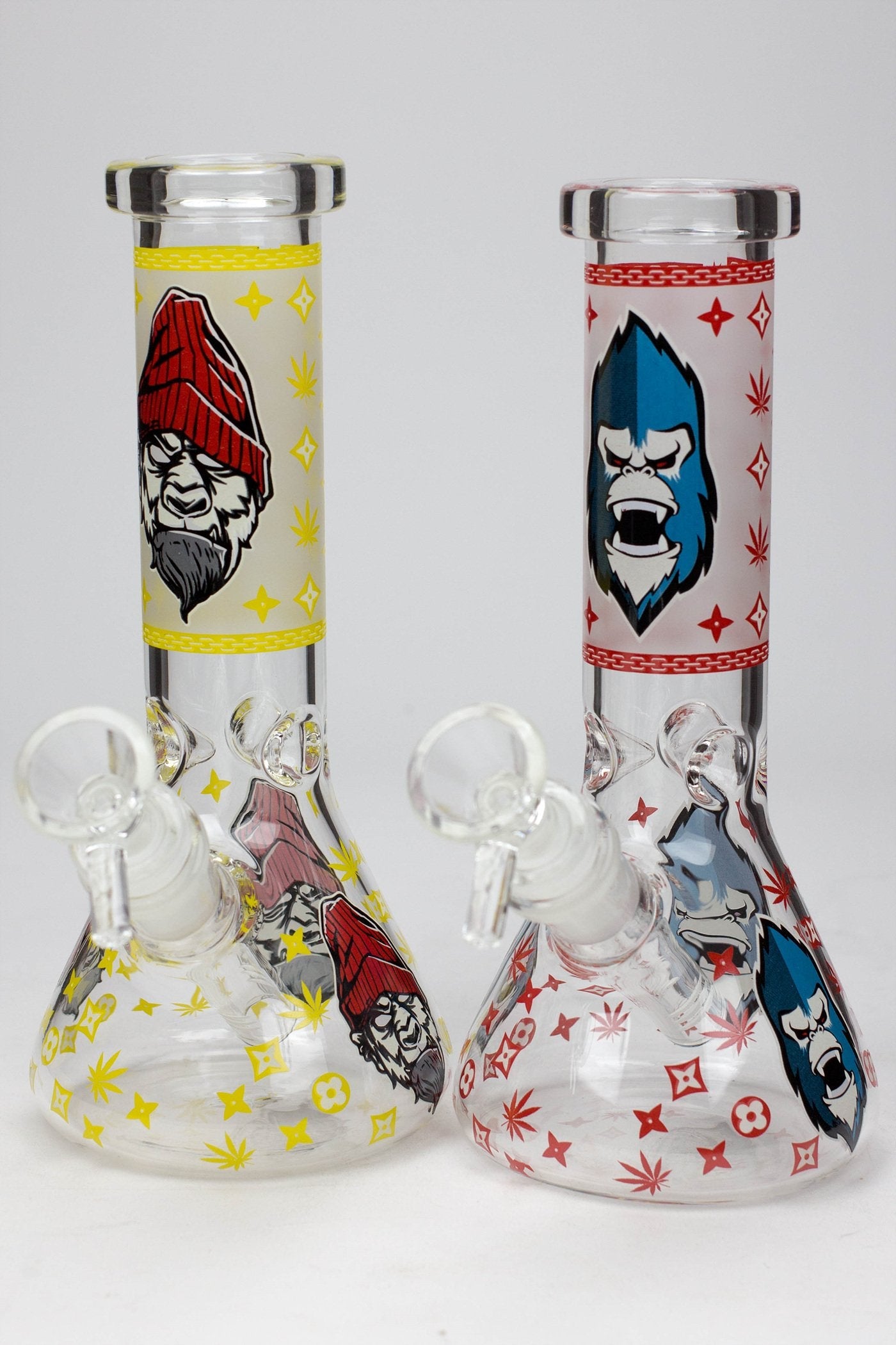 8" Gorilla glass water bong-8"