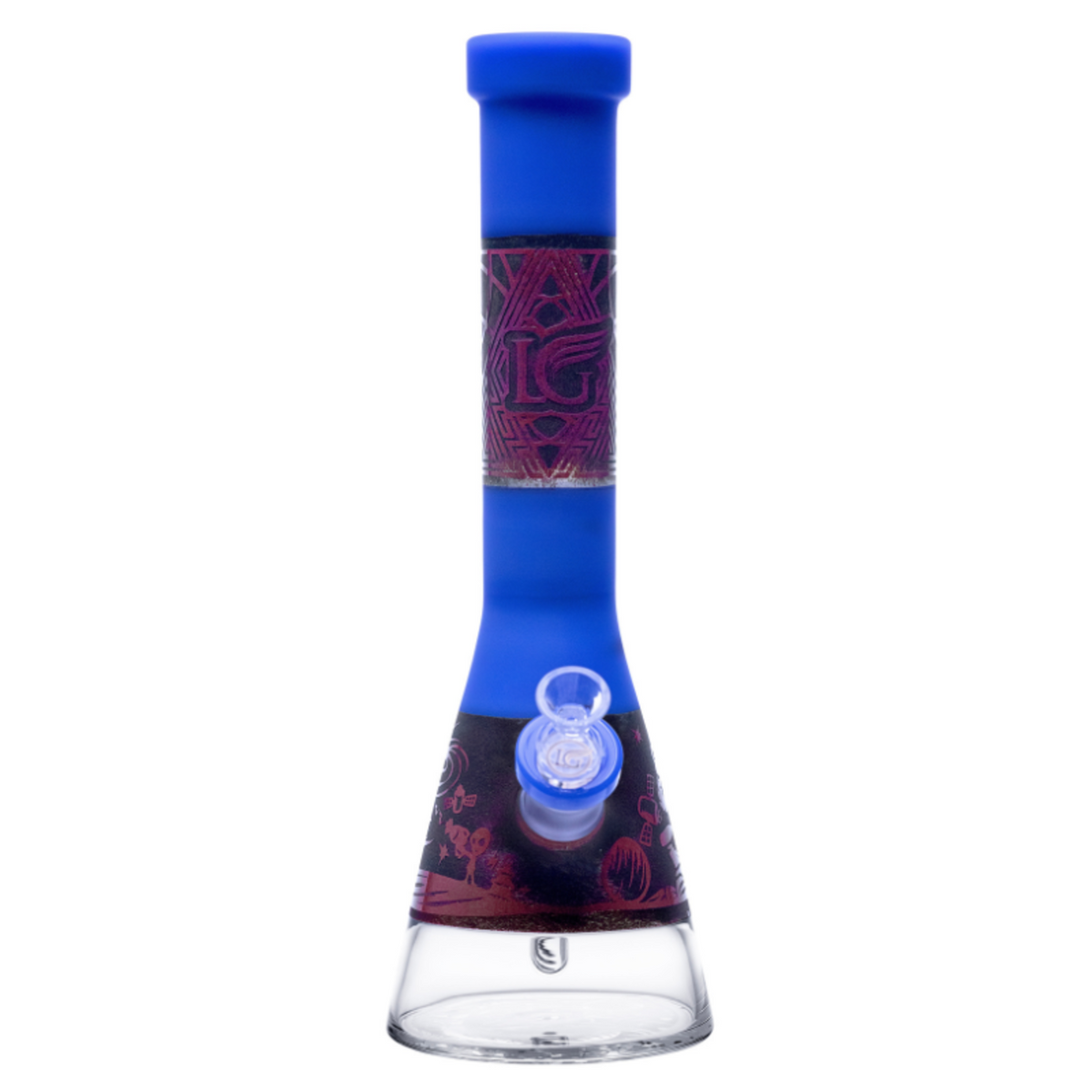 14" 5mm Legendary 3-Tone Lava Splash Beaker Bong